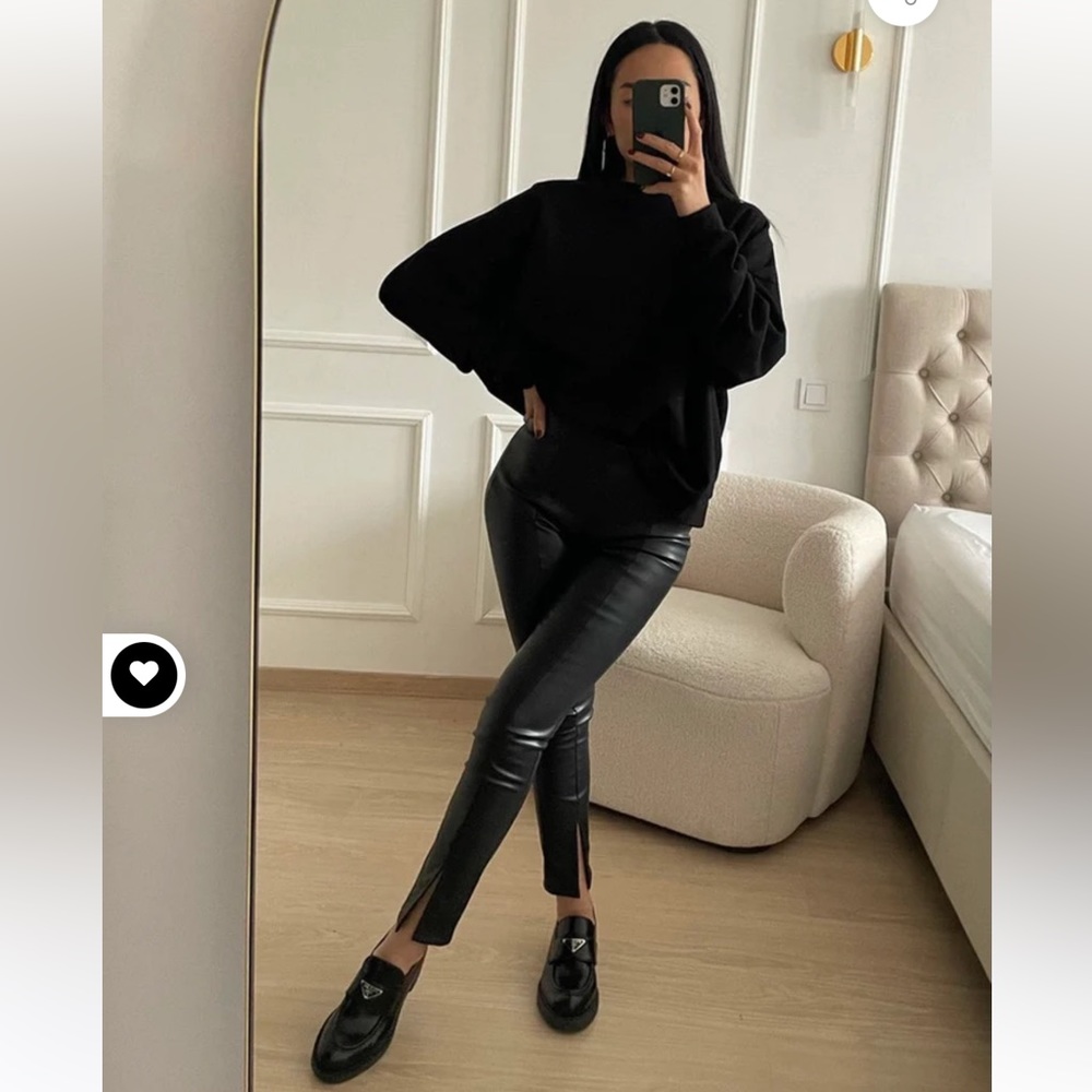 Goldie london pleather pants size S